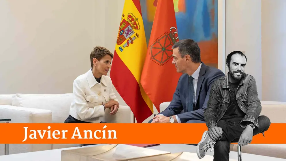 Chivite y Sánchez en un encuentro en Moncloa. EUROPA PRESS