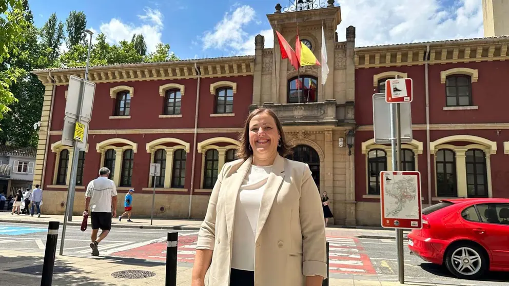 Marta Ruiz de Alda, alcaldesa de Estella (UPN). ARCHIVO