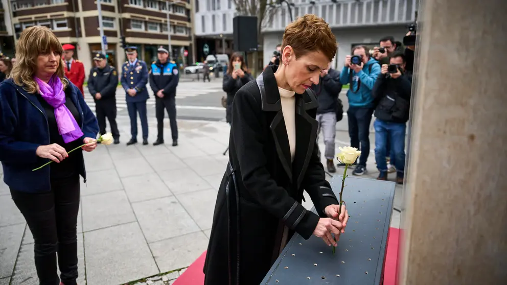 Acto de conmemoración organizado por el Gobierno de Navarra con motivo del Día Europeo de las Víctimas del Terrorismo. PABLO LASAOSA