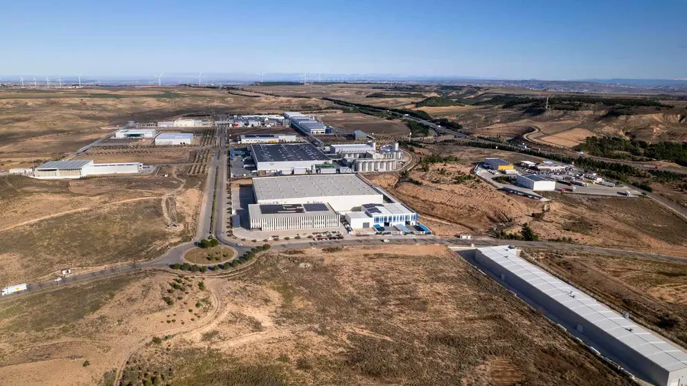 Vista aérea de la Ciudad Agroalimentaria de Tudela. GOBIERNO DE NAVARRA