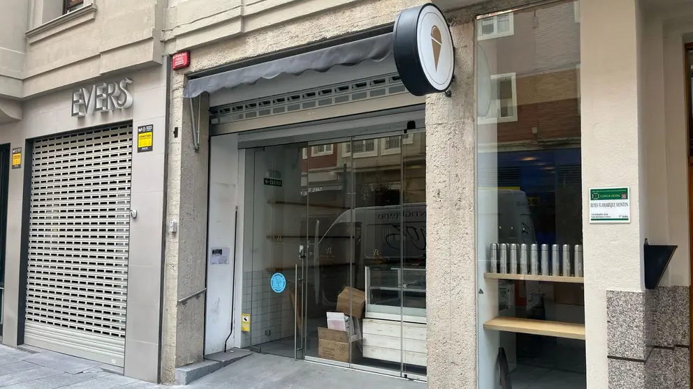 El nuevo local de la cafetería amona, en la calle Tafalla número 14. I.Z