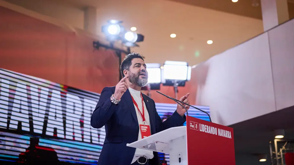 El PSN inaugura su 13 Congreso Regional con las intervenciones de Ramón Alzóriz y Santos Cedán. PABLO LASAOSA