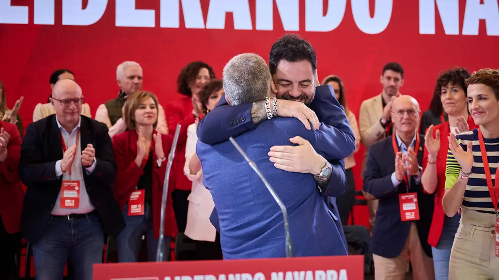 El PSN inaugura su 13 Congreso Regional con las intervenciones de Ramón Alzórriz y Santos Cedán. PABLO LASAOSA