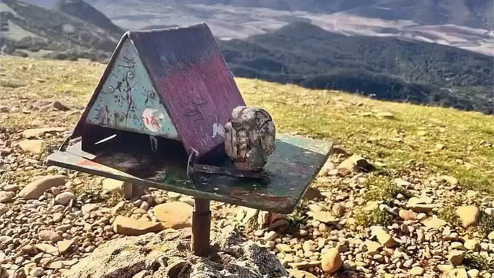 Imagen de la cima de la Peña Izaga. TURISMO DE NAVARRA