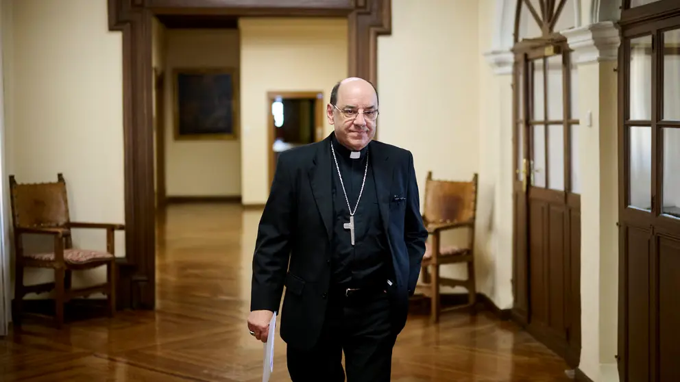 El arzobispo de Pamplona, Florencio Rosell&oacute;, ofrece una primera valoraci&oacute;n sobre la elecci&oacute;n del nuevo Papa Le&oacute;n XIV. PABLO LASAOSA