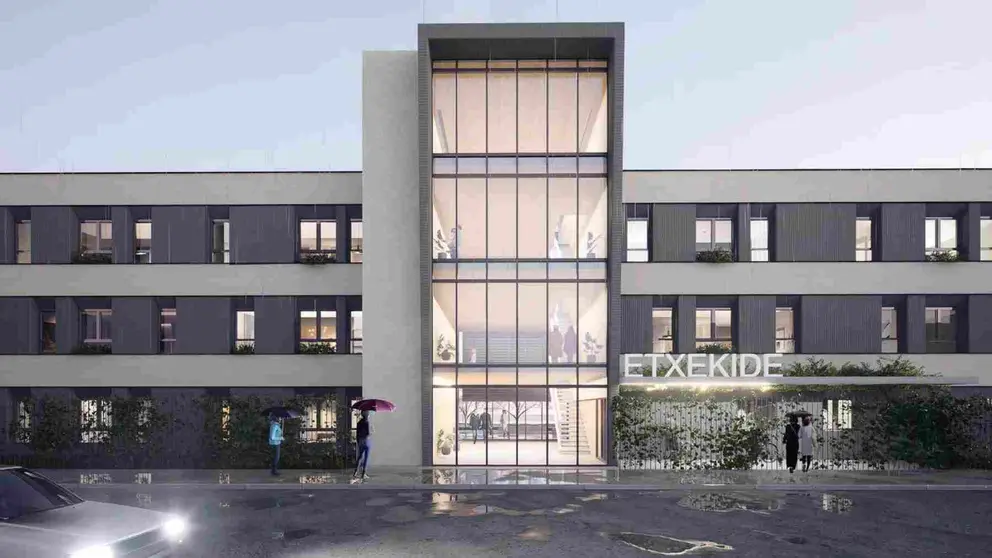 Edificio de Co-Housing que se construirá en la Chantrea. AYUNTAMIENTO DE PAMPLONA