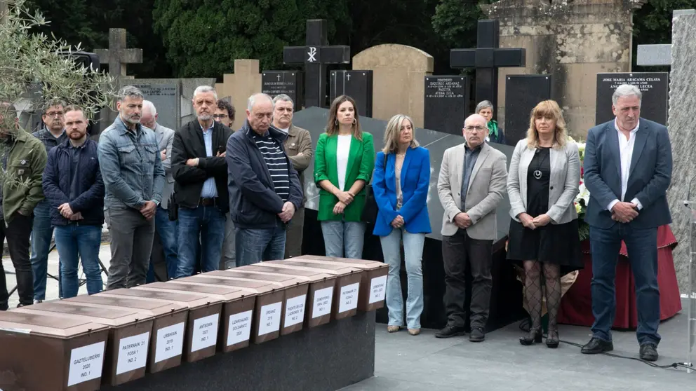 El Cementerio Municipal de Pamplona cuenta ya con un nuevo panteón para las víctimas del franquismo. AYUNTAMIENTO DE PAMPLONA