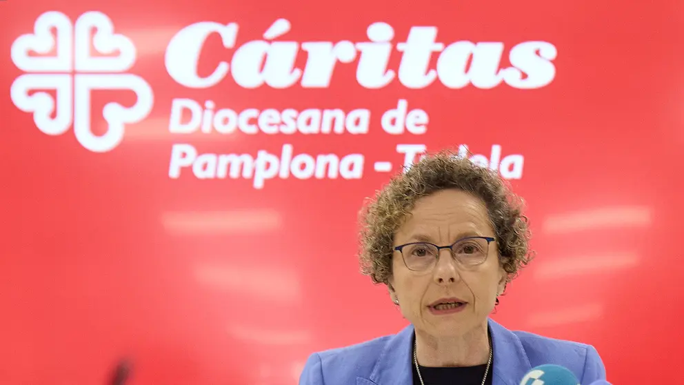 Cáritas Diocesana Pamplona-Tudela presenta las cuentas de 2024, la Tómbola 2025, y la campaña Corpus de este año. IÑIGO ALZUGARAY