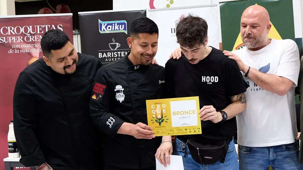 Entrega de premios de la VIII Semana de la Croqueta de Navarra. IÑIGO ALZUGARAY