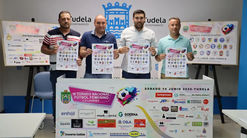Presentación III torneo femenino Lourdes en Tudela. AYUNTAMIENTO DE TUDELA