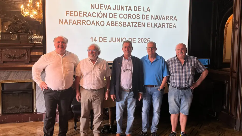 La nueva Junta Directiva fue elegida este fin de semana en el Salón de la Música del Casino Principal de Pamplona. CEDIDA