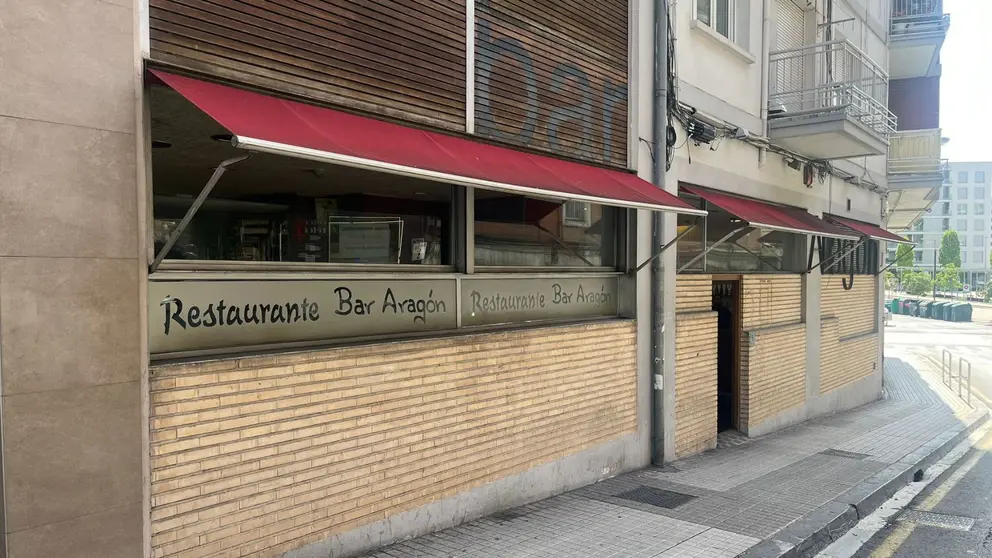 Fachada del bar Aragón. I.Z