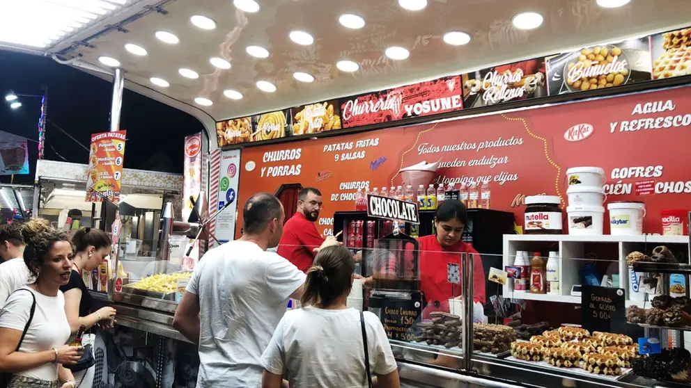 Churrería Yosune en las fiestas de Mutilva. NAVARRA.COM