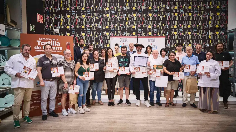 Entrega de premios del Concurso de Tortillas con motivo de la 8ª Semana de la Tortilla de Navarra. PABLO LASAOSA