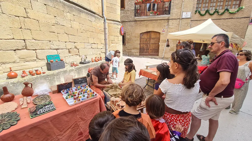 Mendigorría se transforma en Roma con historia, teatro y vida cotidiana. CEDIDA