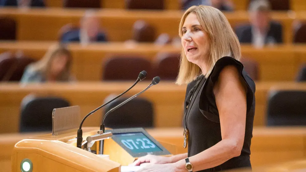 Ana Beltrán en el Senado. CEDIDA