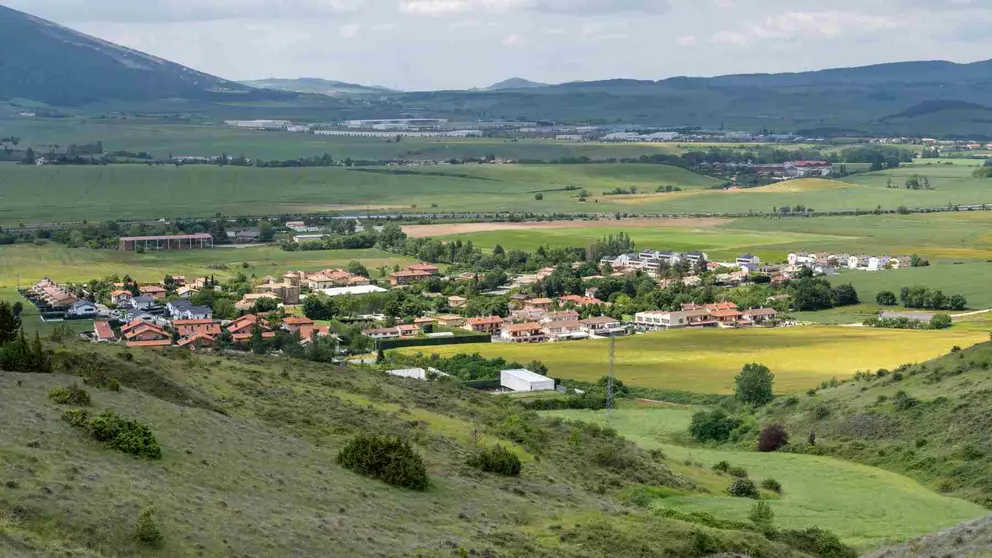 Vista aérea de Zulueta, donde se construirán los adosados. CEDIDA