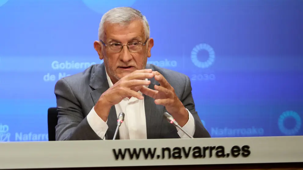 Begoña Alfaro, Félix Taberna y Carlos Gimeno informan sobre los asuntos tratados en la sesión de Gobierno de Navarra. IÑIGO ALZUGARAY