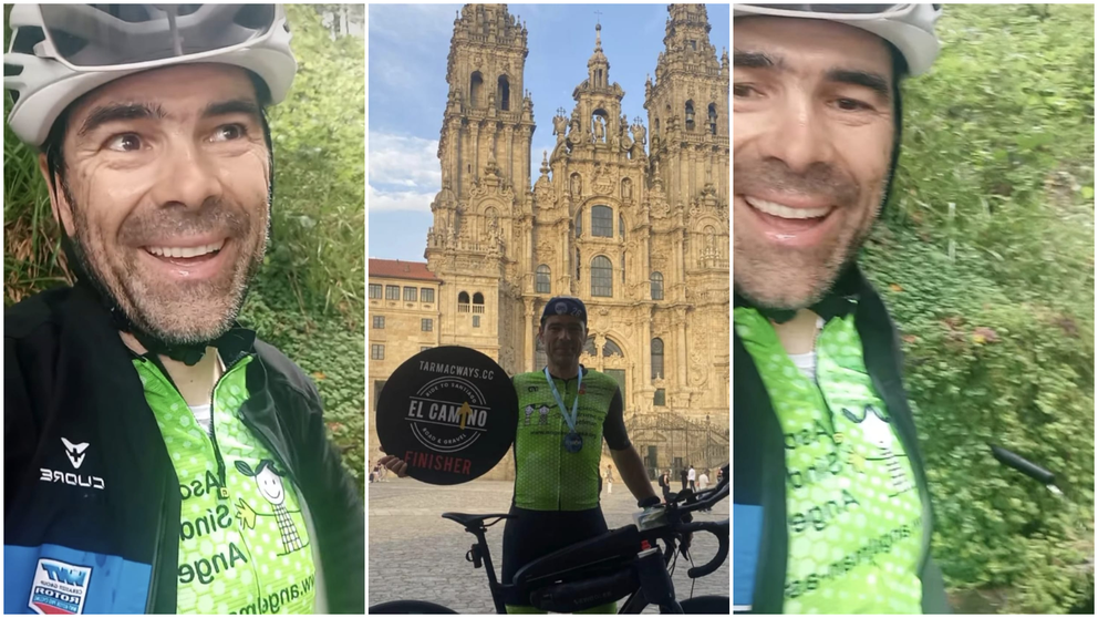 El navarro Íñigo Padilla inicia en Pamplona un recorrido ciclista solidario por Europa por el síndrome de Angelman. INSTAGRAM
