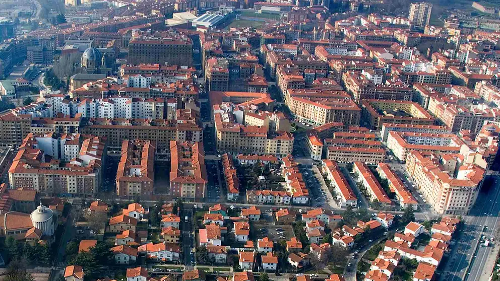Segundo Ensanche de Pamplona y Chalets de Argaray.
