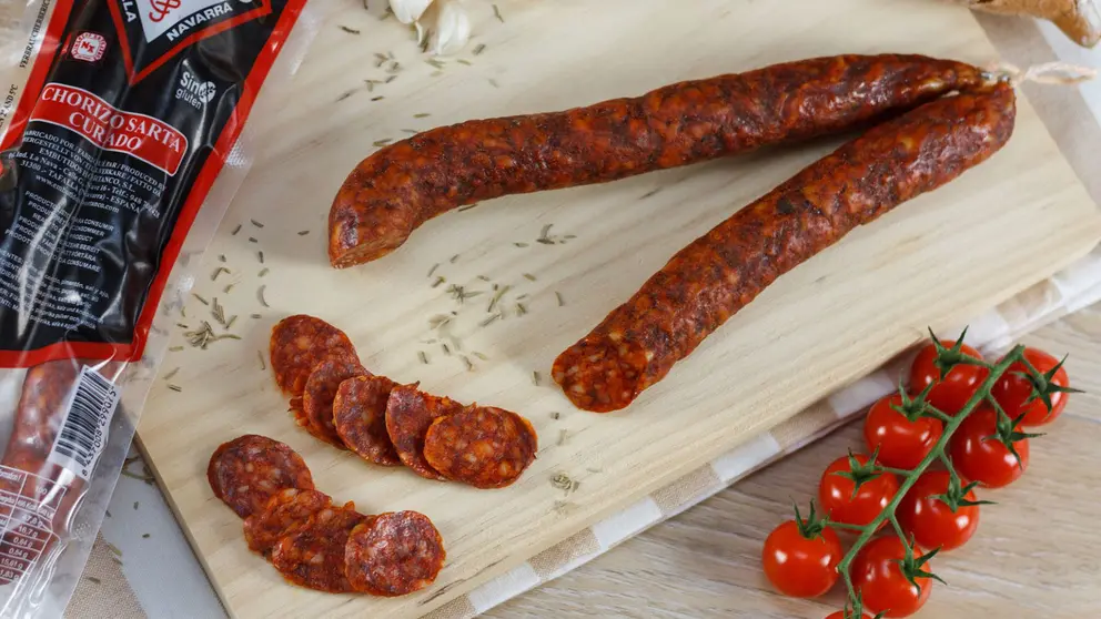 Imagen del chorizo sarta de Embutidos Hortanco. EMBUTIDOS HORTANCO