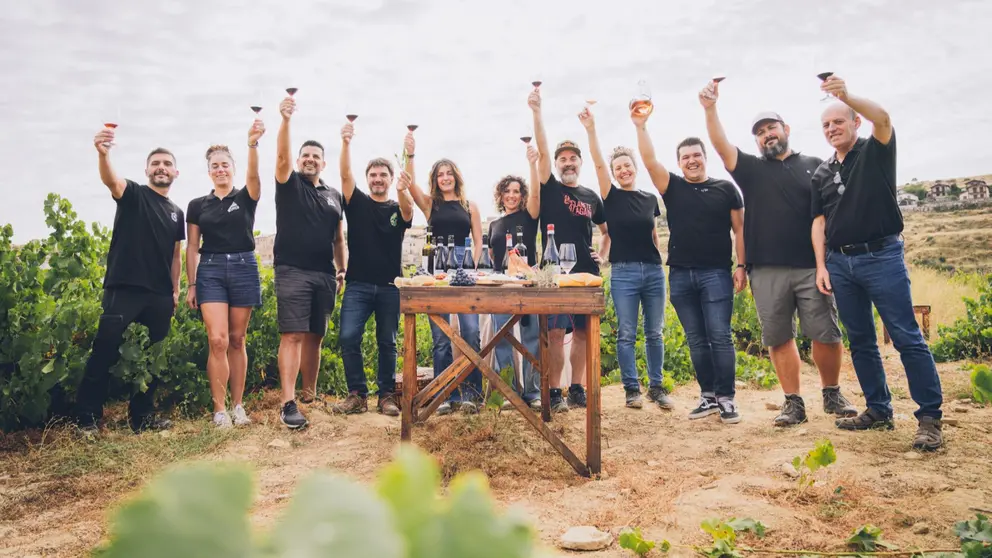 Los viticultores de San Martín de Unx se unen bajo la marca colectiva “San Martín de Unx. El Vino de los Aromas”. CEDIDA