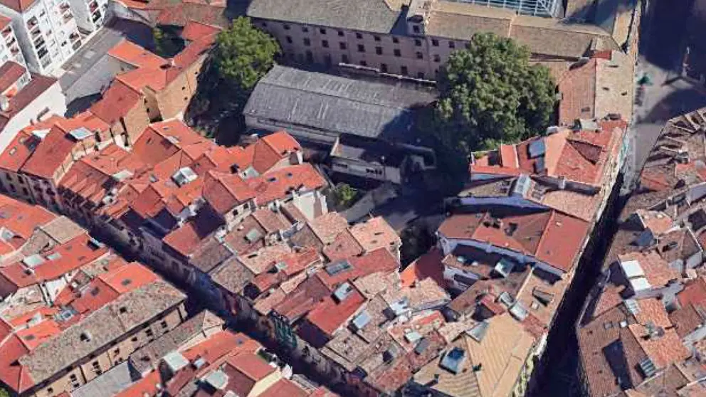 Vista de la calle Navarrería en Pamplona. AYUNTAMIENTO DE PAMPLONA