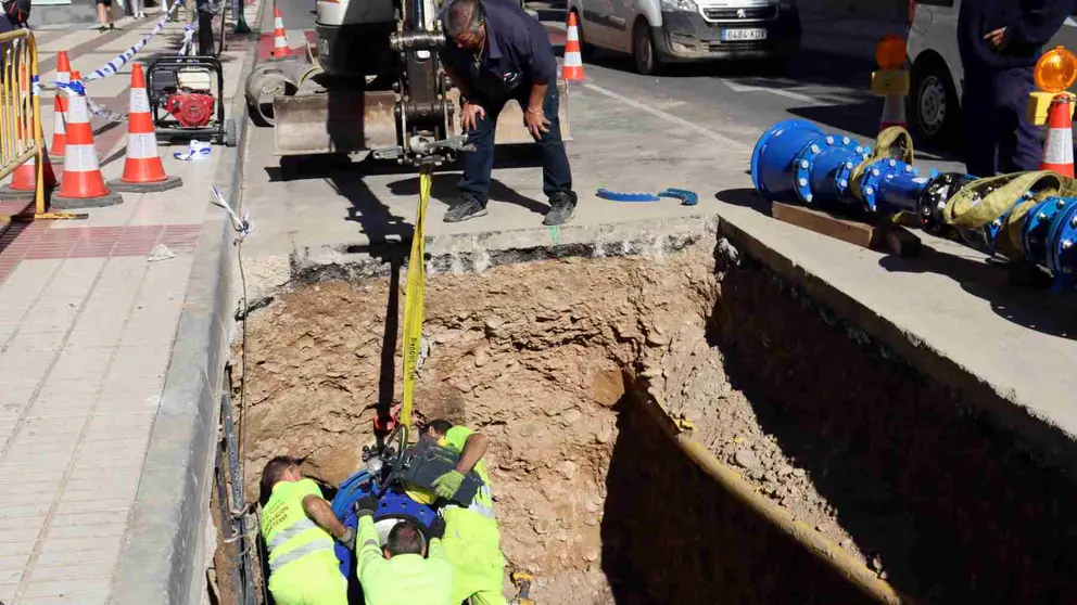 Comienzan las obras
de sectorización en la red de abastecimiento de Tudela y Fontellas. AYUNTAMIENTO DE TUDELA