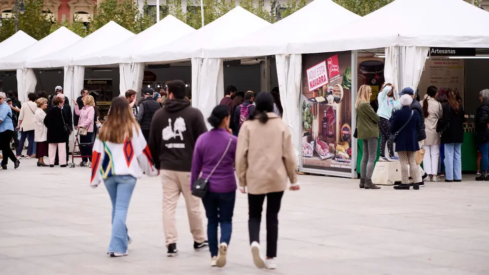 Imagen de archivo de otra edición de la Semana del Producto Local en Pamplona. CEDIDA