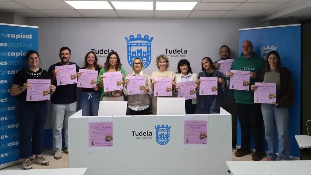 Presentación IV Feria del Voluntariado en Tudela. AYUNTAMIENTO DE TUDELA