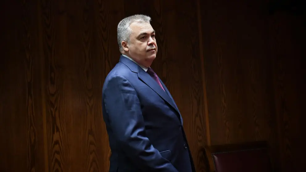 El diputado del PSOE, Santos Cerdán, a su llegada para comparecer ante la Comisión de Investigación sobre los contratos públicos realizados durante la pandemia de Covid-19, en el Senado.
- Fernando Sánchez - Europa Press - Archivo
