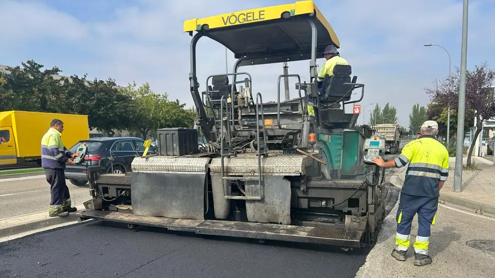 El Ayuntamiento de Tudela concluye las obras de asfaltado en los polígonos Las Labradas, Municipal y La Barrena. CEDIDA