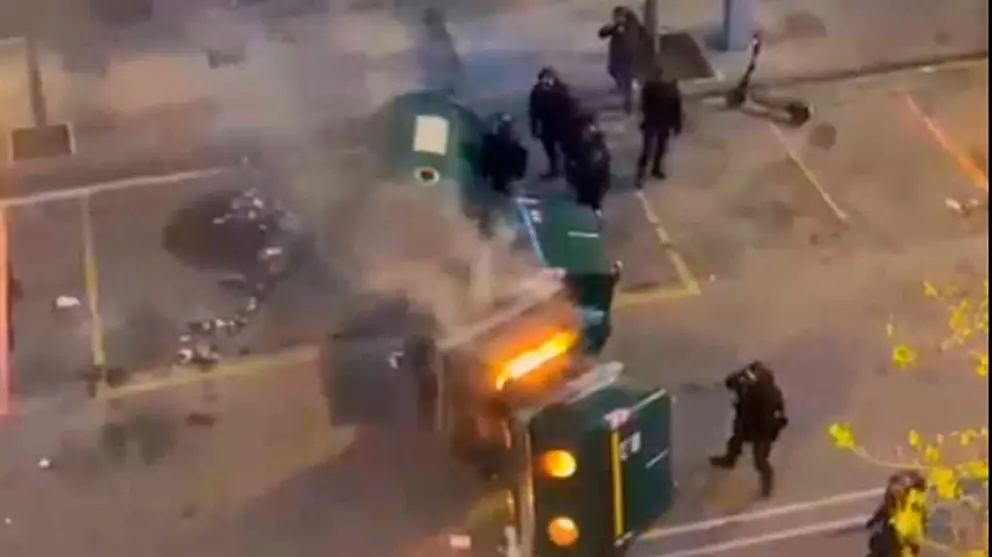 Incidentes violentos en Iturrama.