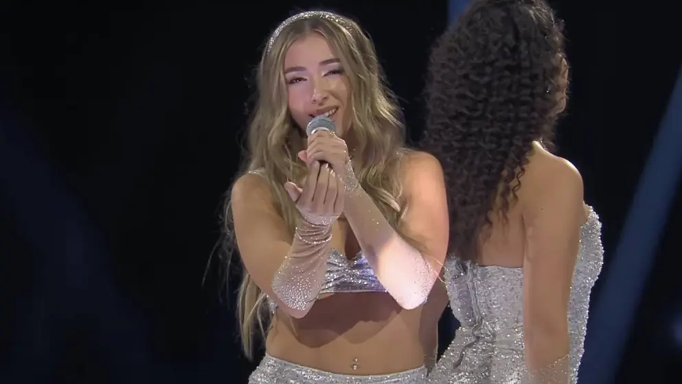 Imagen de la pamplonesa Laura Muñoz durante su actuación en la gala 6 de Operación Triunfo 2025. OPERACIÓN TRIUNFO