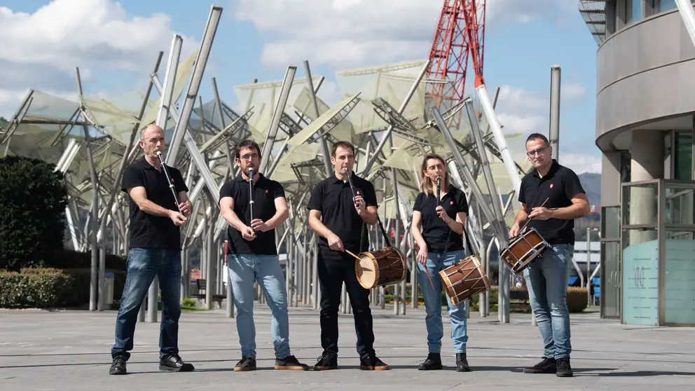 Imagen de la Banda Municipal de Txistularis de Bilbao. CEDIDA
