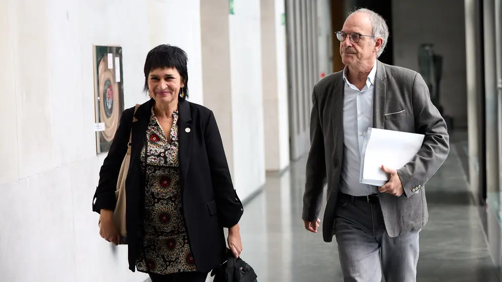 Sesión semanal de la Mesa y Junta de Portavoces del Parlamento de Navarra. IÑIGO ALZUGARAY