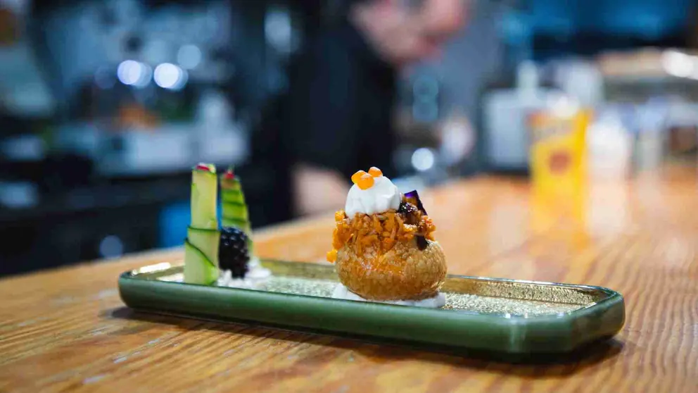 Uno de los pinchos participantes en la Semana del Pincho de la Chantrea. ANAPEH