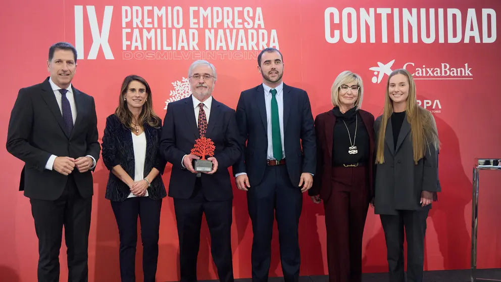 La Asociación para el Desarrollo de la Empresa Familiar Navarra (ADEFAN) entrega su IX Premio 'Empresa Familiar Navarra' a Mainate. IÑIGO ALZUGARAY
