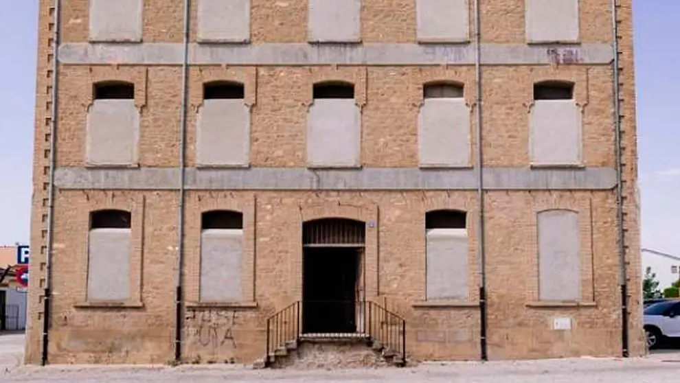 Vista de la antigua harinera de Allo. AYUNTAMIENTO DE ALLO