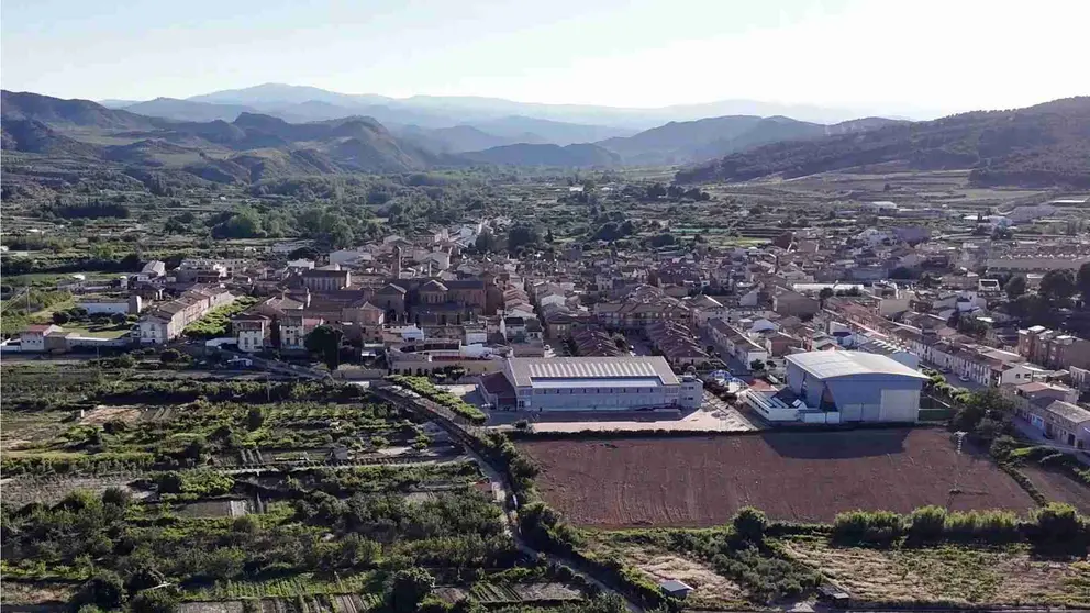 Vista aérea de Fitero (Navarra). AYUNTAMIENTO DE FITERO