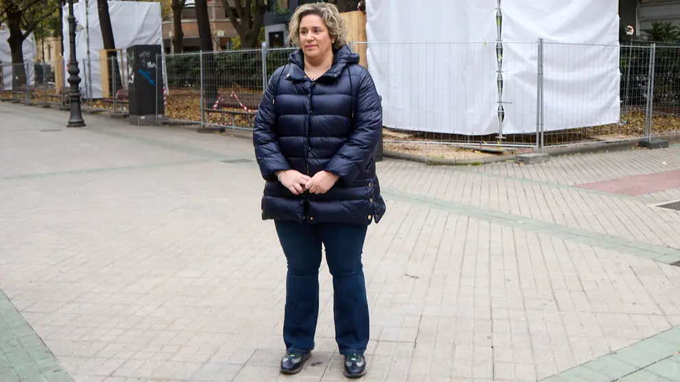 La secretaria de organización del PSN-PSOE, Esther Iso, realiza una valoración del último informe de la UCO de la Guardia Civil sobre el 'caso Koldo'. IÑIGO ALZUGARAY