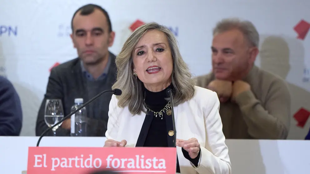La presidenta del partido, Cristina Ibarrola, interviene al inicio de la reuni&oacute;n del Consejo Pol&iacute;tico de UPN. I&Ntilde;IGO ALZUGARAY