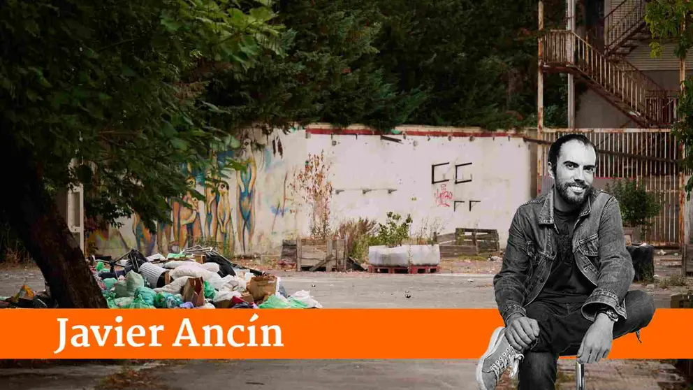 Asentamiento ilegal en la antigua ikastola Jaso de Pamplona. PABLO LASAOSA