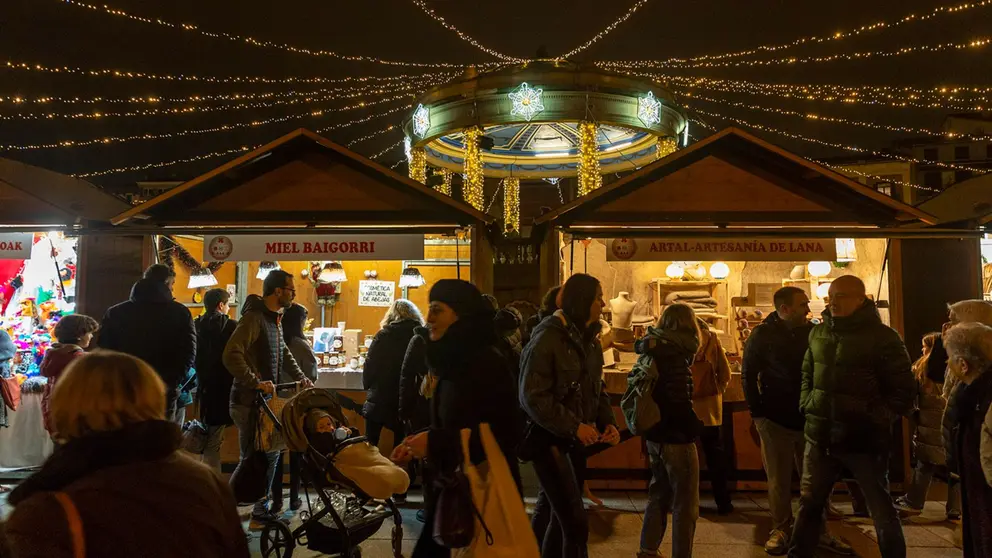 Feria de Navidad en la Plaza del Castillo. CEDIDA