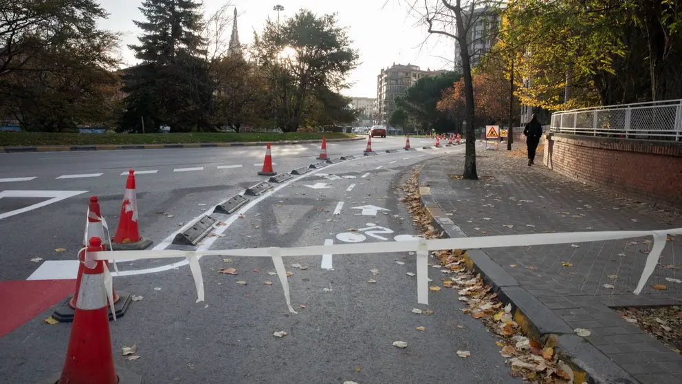 Vista de las obras en la Vuelta del Castillo. AYUNTAMIENTO DE PAMPLONA