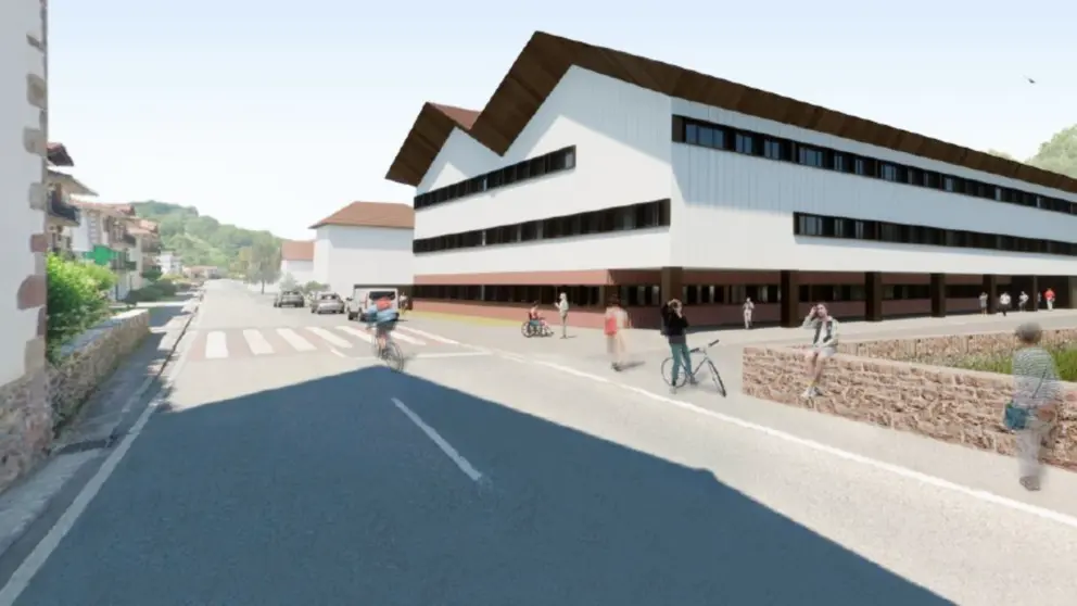 Recreaci&oacute;n digital del futuro centro de FP de Oronoz. GOBIERNO DE NAVARRA