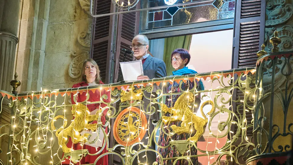 Preg&oacute;n navide&ntilde;o 2025 organizado por el Ayuntamiento de Pamplona. PABLO LASAOSA