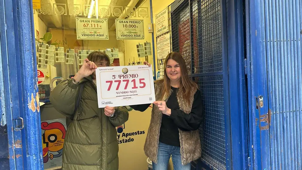 Administraci&oacute;n de Loter&iacute;a de la calle Mayor de Pamplona que ha vendido el 77.715. Navarra.com