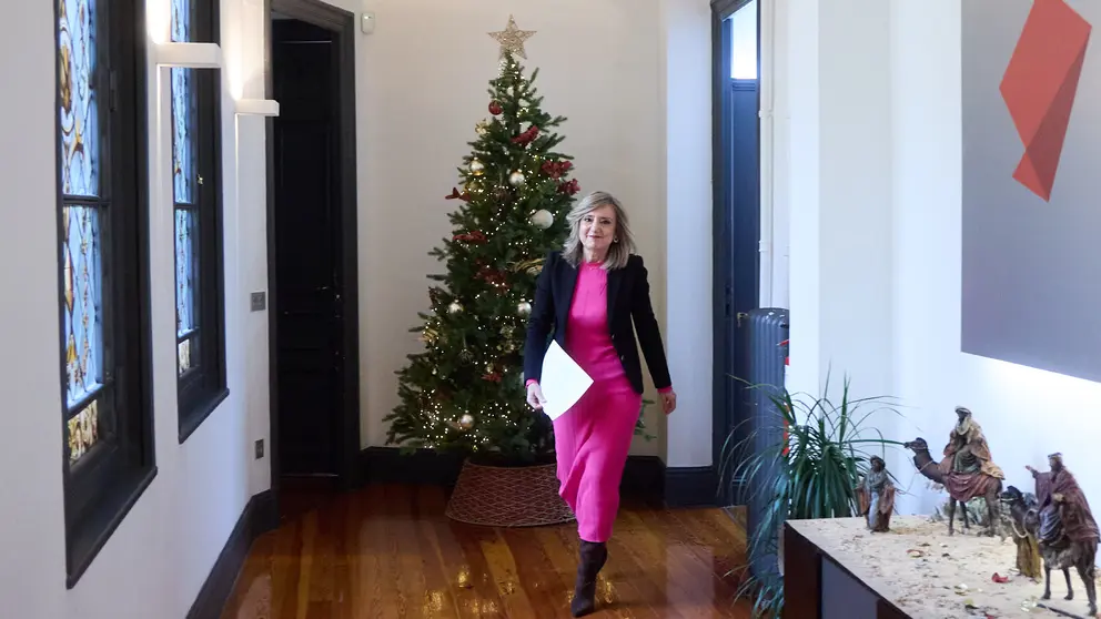 La presidenta de UPN, Cristina Ibarrola, realiza un balance de fin de a&ntilde;o. I&Ntilde;IGO ALZUGARAY