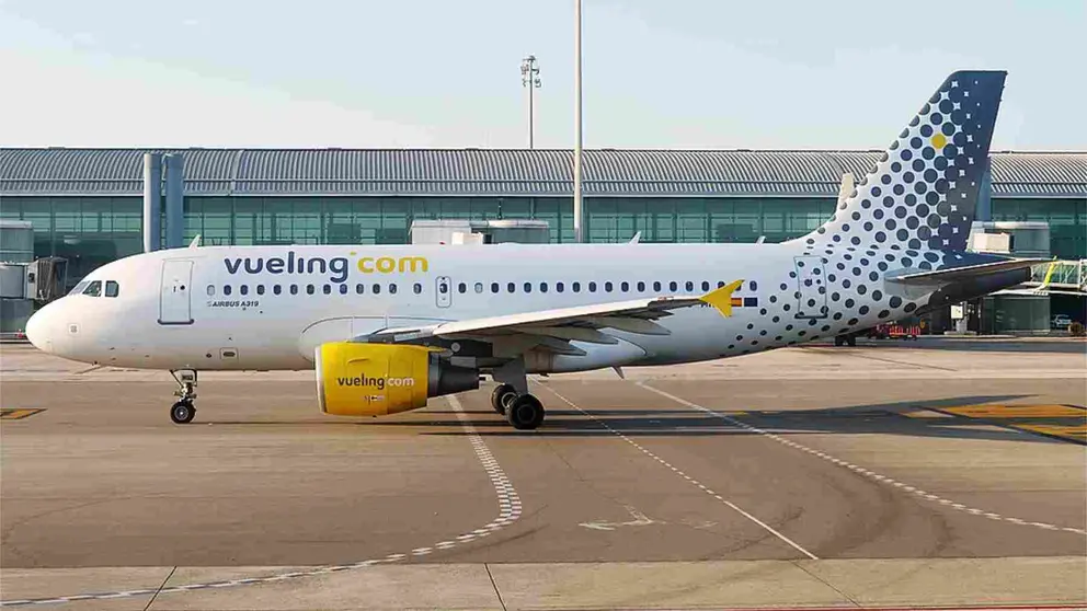 Airbus 319 con el que Vueling operar&aacute; desde el Aeropuerto de Agoncillo. VUELING